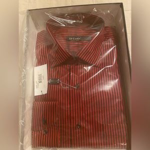 St. Croix Mens Dress Shirt, 100% Cotton, size L